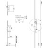Cerraduras puerta metálica - Cerradura Metálica 2230PE 3 Puntos E30 mm Gancho y Frente Plano