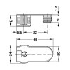 Herraje para mueble - Herraje Unión Excéntrica Rafix 20 T16 Doble Níquel