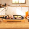 Menaje para cocina - CECOTEC Plancha de Cocina Tasty&Grill 2000 Bamboo LineStone