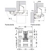 Bisagras de cazoleta - Bisagra Sobreponer Puerta Elevable CH 600 Caravanas