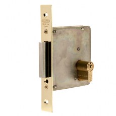 Cerraduras puerta madera - Cerradura 4200 70 mm Latonado