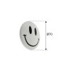 Pomos mueble - Pomo Smile 70mm ABS Serigrafiado Sonrisa Blanco