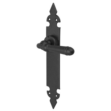 Juego Manivelas con Placa 73173 275x43 mm Negro