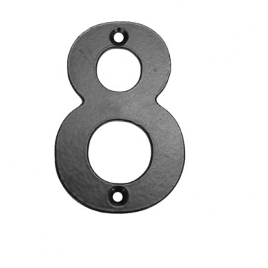 Números, Letras e Indicadores - Número 8 de 100 mm Negro