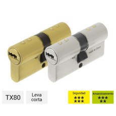 Cilindros - Cilindro de Seguridad TX80 Leva Corta TESA