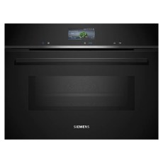 Hornos - SIEMENS Horno Multifunción con Microondas CM776GKB1 Cristal Negro