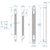 Abrepuertas Eléctrico - Pasacables Embutir DL400 con Tubo Flexible