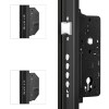 Cerraduras de seguridad - Cerradura Seguridad E2000B-Z 3 Puntos E50 Cerradero 45 mm Aluminio Negro Derecha
