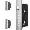 Cerradura Seguridad E2000B-Z 3 Puntos E50 Cerradero 45 mm Aluminio Plata Izquierda