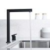 IMEX Grifo Cocina Caño Alto ÍTACA GCE018 Bajo Ventana Negro Mate