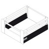 Guías para cajón - Cajón HI-BOX Fondo 500 mm H84 Push Blanco