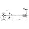 Tubo Unión 4x15 mm Níquel