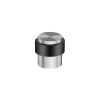 Tope Pequeño Puerta Ø20 mm Goma Ancha Inox Mate