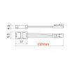 Conector Tira Led COB 8mm con Fuente Alimentación 15 cm