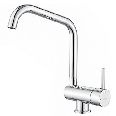 IBERGRIF Grifo Cocina Caño Alto M22106 Abatible Cromo Brillo