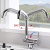 IBERGRIF Grifo Cocina Caño Alto M22106 Abatible Cromo Brillo