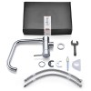 IBERGRIF Grifo Cocina Caño Alto M22106 Abatible Cromo Brillo