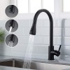 IBERGRIF Grifo Cocina Extraíble Caño Alto M22136B Negro Mate