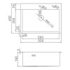 IBERGRIF Fregadero M85545 50x45 cm Inox
