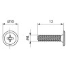 Tornillo Unión Tubo 4x12 mm Níquel