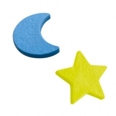 Pomos mueble - Pomo Baby Estrella y Luna Plástico