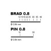 Clavadoras y Grapadoras - Clavadora CLAVESA PT-0842 Brad 0.8 y Pin 0.8
