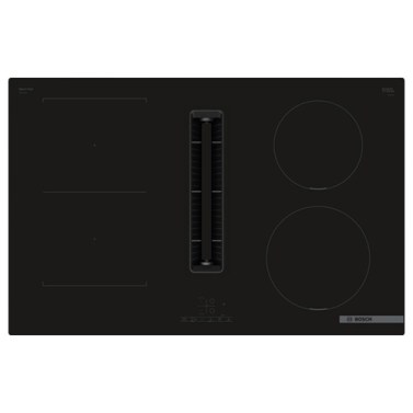 Placas de inducción - BOSCH Encimera Combi Inducción con Extractor PVS811B16E 4 Zonas Cristal Negro