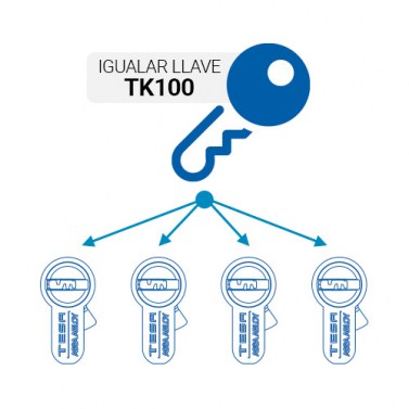 Recargo Llaves Iguales Cilindros TK100