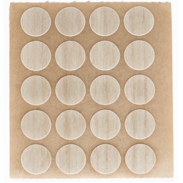 Herraje para mueble - Cartón 100 Tapones Diámetro 13 mm Maple