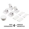 Cerraduras y cierres armario - Cerradura Magnética para Cajón Pack 4 uds