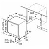 Lavavajillas - BOSCH Lavavajillas SMH4EVX08E 60CM Integrable Panel de Mandos Inox