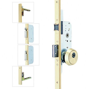 Cerraduras de seguridad - Cerradura Seguridad TLPN 5 Puntos E50 Cerradero 40 mm Dorado