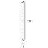 Patas y niveladores - Zócalo PVC Revestido en Aluminio 100mm 4 metros